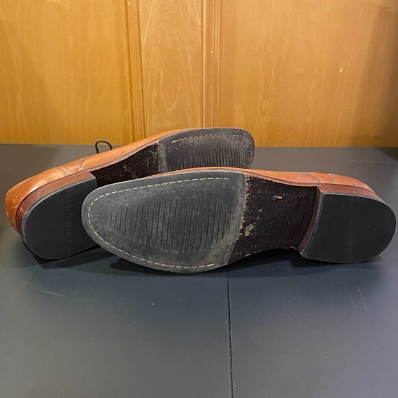 Cap Toe Derby Dress Shoes in British Tan - Picture 6 of 6